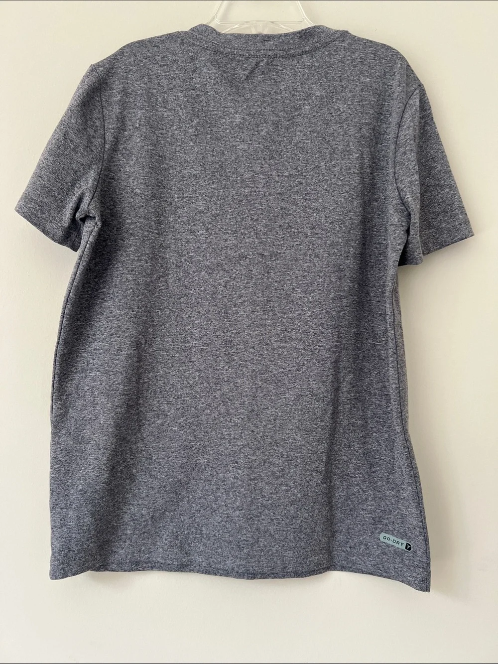 Old Navy Active Heather Gray Tee with Black Logo